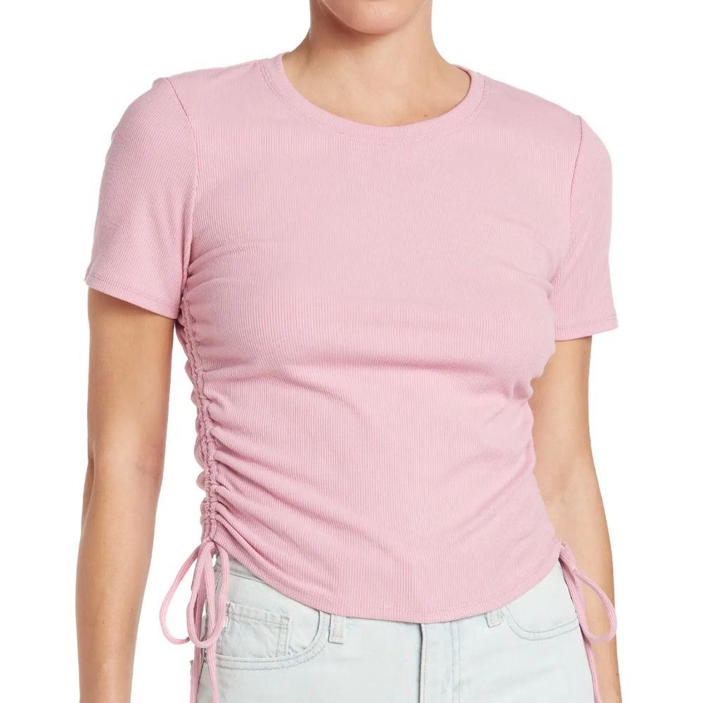WAYF Ruched Knit Tee